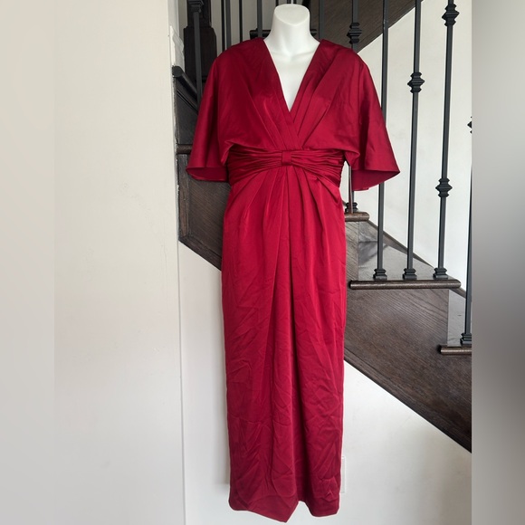 Theia Lucia Kimono Midi Dress - Picture 4 of 9